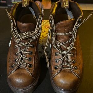 Dr. Martens Brown Leather Lace Up Boots